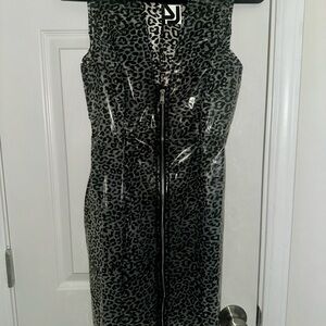 Leopard Print Sleeveless Dress